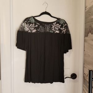 Stitched Floral tee